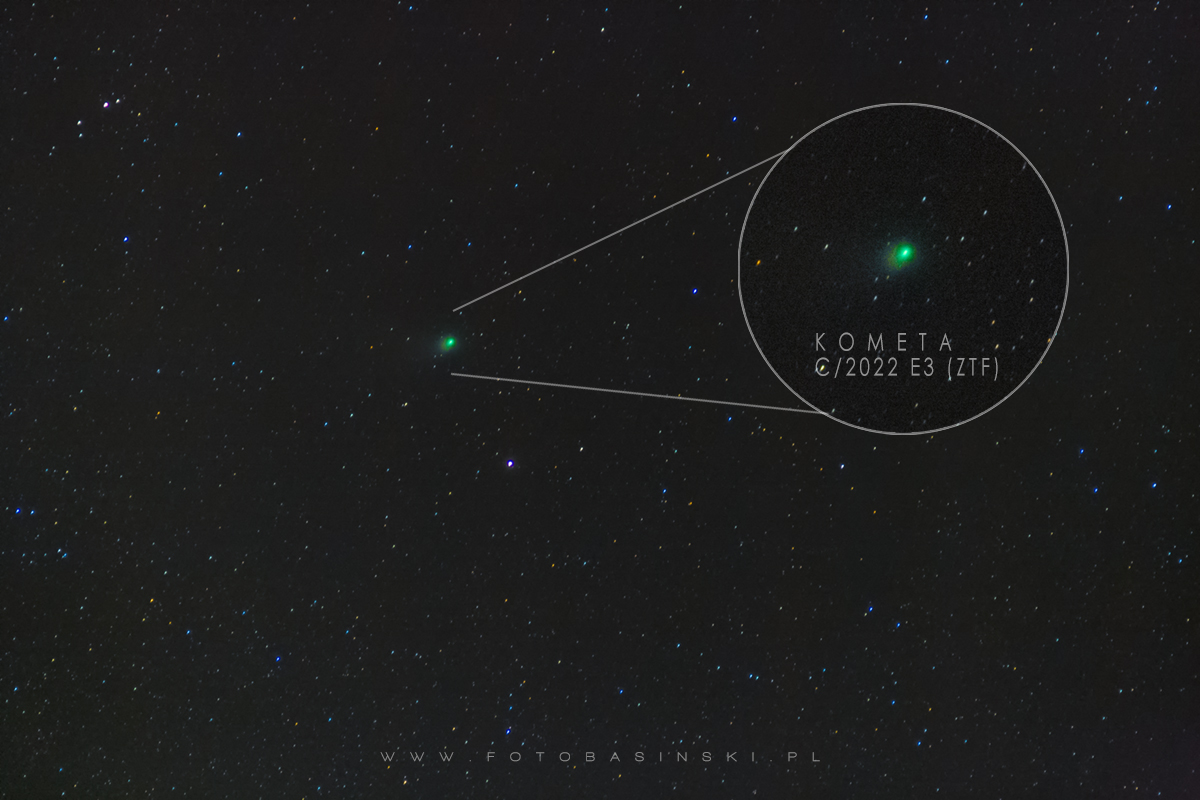 Kometa C2022 E3 ZTF www.fotobasinski.com.pl