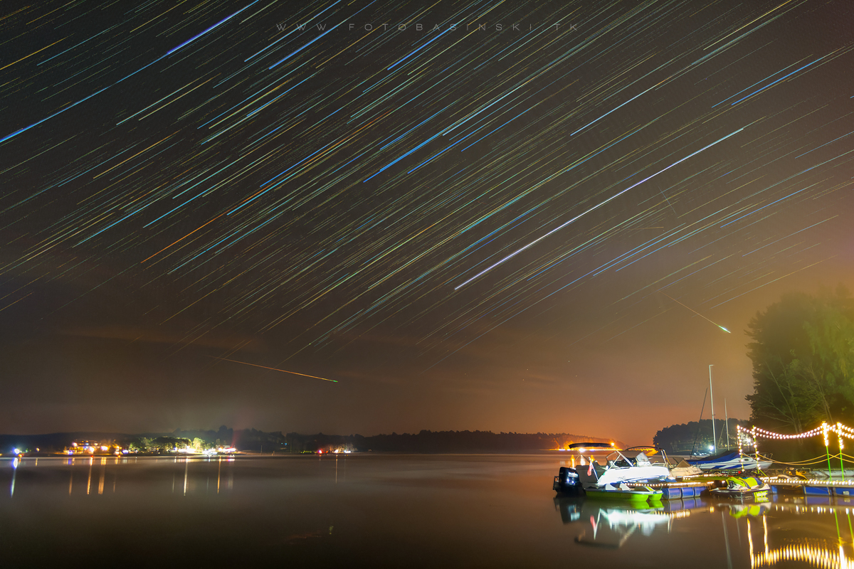 Perseidy 2023 timelapse - www.fotobasinski.com.pl