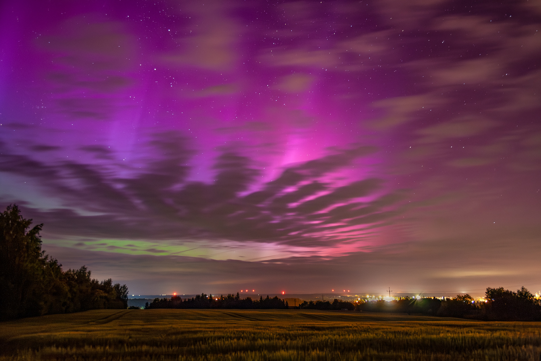 Zorza polarna z polski